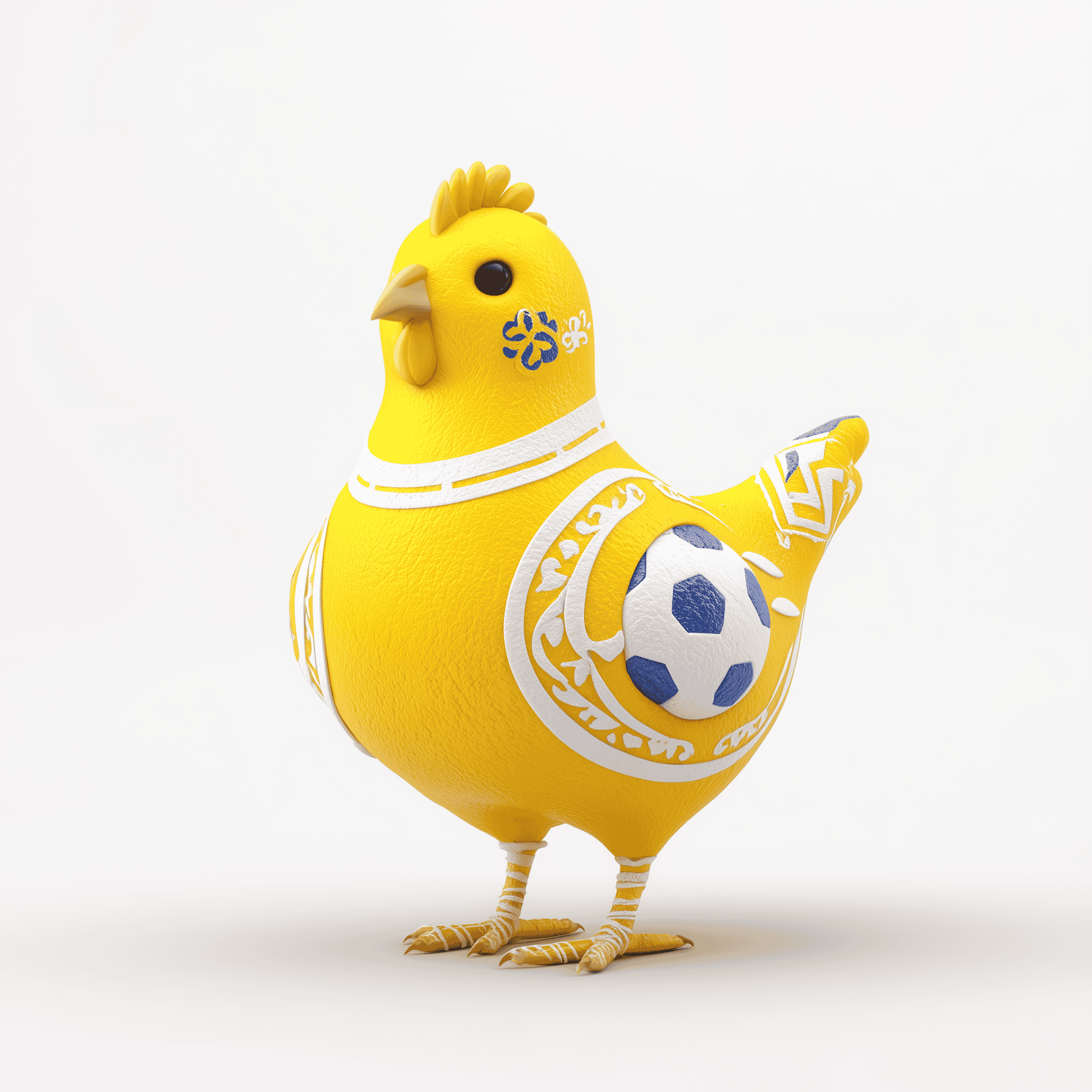 Child playing with chicken toy building blocks